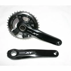 Shimano, Kurbelgarnitur, XT M8000-2, 2x11speed, 34-24, 175mm, Kettenlinie 48,8, Schwarz